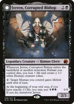 MTG - Jerren, Corrupted Bishop / Ormendahl, the Corrupter - MID - Magic - Image 1