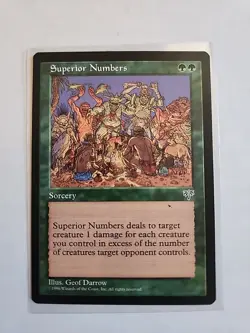 Superior Numbers - Mirage - MTG Magic - Uncommon - Green Sorcery - Image 1