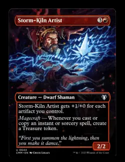 Storm-Kiln Artist (Borderless) 644 U Commander Masters - Image 1