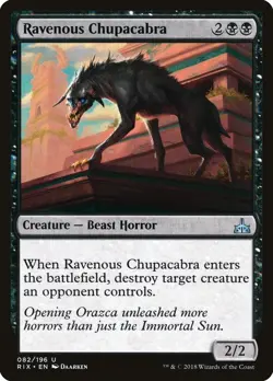 4x Ravenous Chupacabra - NM- Rivals of Ixalan - SPARROW MAGIC - Image 1