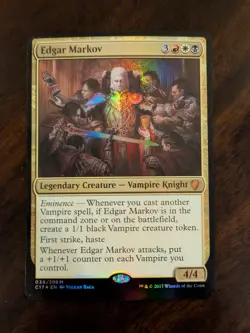 Edgar Markov Oversized Commander 2017 Foil Mythic Rare MTG Magic: The Gathering - Image 1