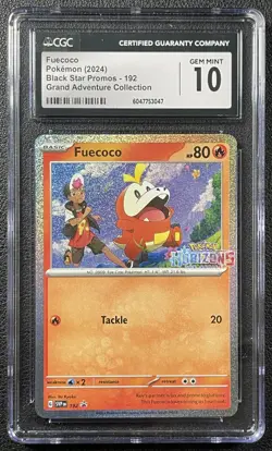 FUECOCO CGC 10 2023-25 POKEMON SV BLACK STAR PROMOS EN 192 GRAND ADVENTURE COLL - Image 1