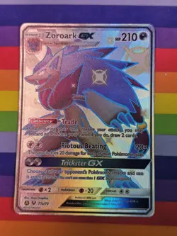 Zoroark GX 77a/73 Full Art Shiny Pokemon SM Hidden Fates - Image 1
