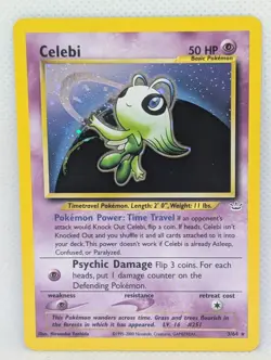 Celebi 03/64 Neo Revelation Holo Ultra Rare Pokemon TCG Nintendo WOTC LP+ - Image 1