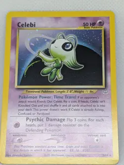 Celebi 03/64 Neo Revelation Holo Ultra Rare Pokemon TCG Nintendo WOTC LP+ - Image 3