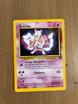 Pokemon TCG - MEWTWO #3 - STAMPED PROMO - WB Pokemon: The First Movie 1999 - HP - Image 1