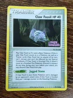 Claw Fossil 91/110 Ex Holon Phantoms Reverse Holo Rare Pokemon - Image 1