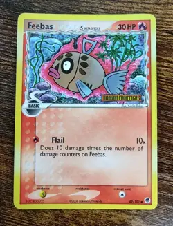 Pokemon Feebas 49/101 Reverse Holo EX Dragon Frontiers - Image 1