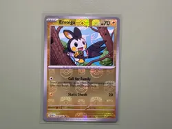 Emolga 029/086 Masterball Pattern Pokemon TCG Black Bolt Near Mint - Image 1