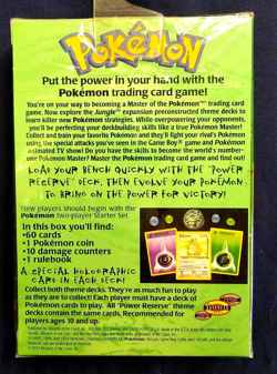 1999 Pokemon Power Reserve Jungle Theme Deck (Factory Sealed) + Bonus - Image 2