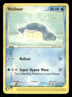 Wailmer 83/100 HP Common Sandstorm 2003 Pokemon TCG - Image 1