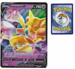 Pokemon TCG - Alakazam V (Jumbo) - SWSH083 - SWSH Promos - NM - Image 1