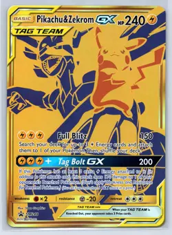 jumbo Pikachu & Zekrom GX - SM248 Holo Promo Sun & Moon Promo Pokemon - Image 1