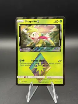 Pokemon TCG Sun & Moon Team Up Shaymin Holo Prism Star Rare 10/181 - Image 1