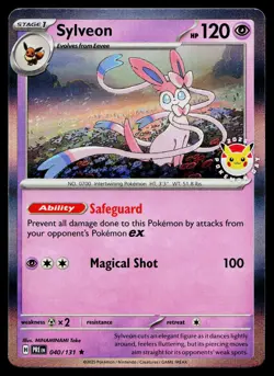 Sylveon 040/131 Pokemon Day Stamp Promo Pokemon Near Mint - Image 1