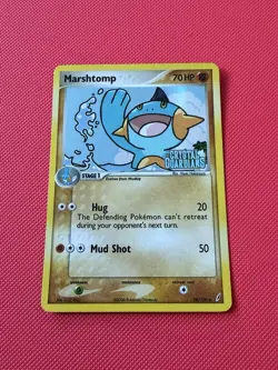 Marshtomp Stamped Reverse Holo Pokemon TCG Crystal Guardians 38/100 - HP - Image 1