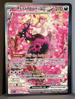 Fezandipiti Ex 288/217 Special Illustration Rare SIR Ascended Heroes Pokemon TCG - Image 1