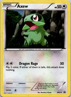 Axew - BW10 Black and White Promos Holo LP / NM Pokemon TCG - Image 1