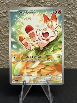 Pokemon Scorbunny #225/217 English Ascended Heroes Illustration Rare - Image 1