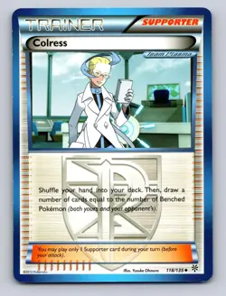 Colress 118/135 Uncommon Plasma Storm Pokemon NM - Image 1