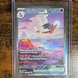 Pokemon TCG Charizard EX 199/165 Scarlet & Violet 151 English NM Condition - Image 1