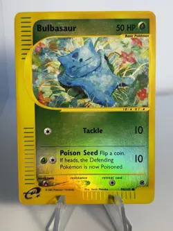 Pokemon TCG Bulbasaur 94/165 Expedition 2002 Reverse Holo E-Reader LP - Image 1