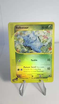 Pokemon TCG Bulbasaur 94/165 Expedition 2002 Reverse Holo E-Reader LP - Image 2