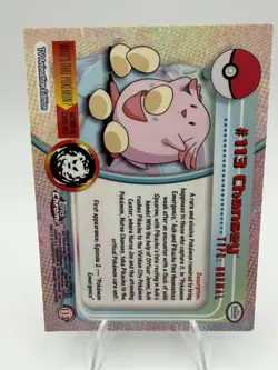 Chansey - Topps Chrome Pokemon TV Animation Edition Series 2 #113 2000 - Image 2