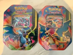 Pokemon TCG Mega Charizard X & Y Mega Evolution Tin Set - New & Sealed ✅ - Image 1