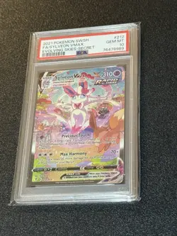 PSA 10 GEM Pokemon Sylveon VMAX Evolving Skies Secret Rare Full Alt Art #212 💎 - Image 3