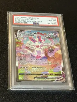 PSA 10 GEM Pokemon Sylveon VMAX Evolving Skies Secret Rare Full Alt Art #212 💎 - Image 4