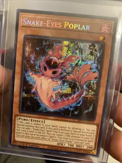 Yu-Gi-Oh Snake-Eyes Poplar MP24-EN128 Prismatic Secret Rare 1st Edition - Image 1