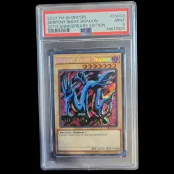 2023 YU-GI-OH! SRL SERPENT NIGHT DRAGON (25th ANNIVERSARY EDITION) PSA 9 - Image 1