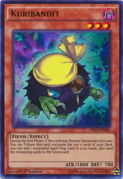 Kuribandit - DRL3-EN042 - Ultra Rare - 1st Edition NM Yugioh Dragons of Legend: - Image 1