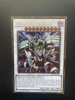Yugioh Dragocytos Corrupted Nethersoul Dragon PGL2-EN014 Gold Secret Rare 1st HP - Image 1