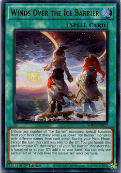 1X NM Winds Over the Ice Barrier - SDFC-EN027 - Ultra Rare 1st Edition yugioh - Image 1