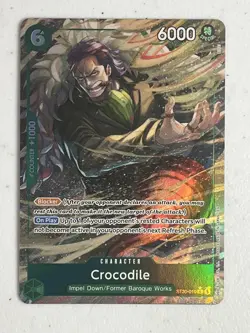 One Piece ST30-010 Crocodile Full Art Parallel Holo EN In Hand Ships 24HR - Image 1