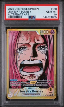 Jewelry Bonney One Piece OP13-100 Alternate Art PSA 10 - Image 1