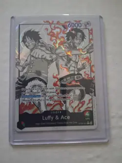 ST30-001 Luffy & Ace leader Alt Art (Parallel) One Piece Card Game ENGLISH Deck - Image 1