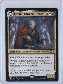 Edgar, Charmed Groom/Edgar Markov's Coffin | MtG Crimson Vow - Image 1