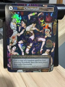 Sorcery Contested Realm Gothic - Chaoswish Unique FOIL - NM - Image 1