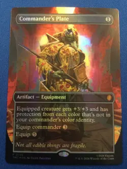 Commander's Plate Teenage Mutant Ninja Turtles MTG promo FOIL - NM - Image 1