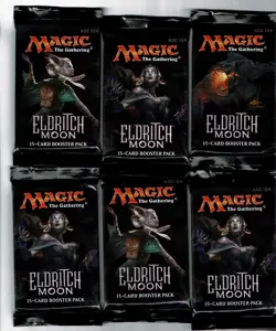 MAGIC THE GATHERING ELDRITCH MOON 6-PACKS MTG OOP WOTC - Image 1