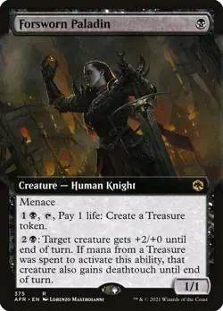 Forsworn Paladin MTG Adventures in the Forgotten Realms Rare NM x1 - Magic Card - Image 1