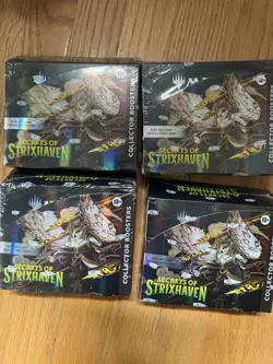 Lot of (4) Magic The Gathering Secrets Of Strixhaven Collector Boosters SEALED - Image 1