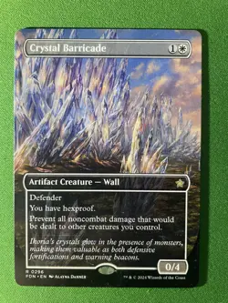 Crystal Barricade (Borderless) FDN 296 Magic: The Gathering R NM - Image 1