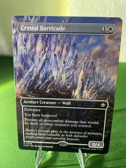 Crystal Barricade (Borderless) FDN 296 Magic: The Gathering R NM - Image 3
