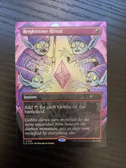 Brightstone Ritual 2409 Secret Lair Drop Goblin Storm Commander Deck Foil MTG NM - Image 1