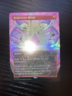 Brightstone Ritual 2409 Secret Lair Drop Goblin Storm Commander Deck Foil MTG NM - Image 2
