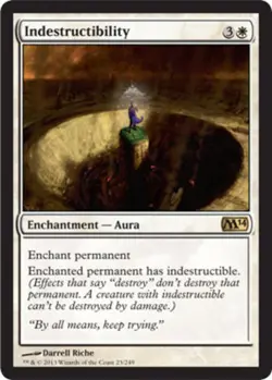 Slightly Played, English - 4 x MTG Indestructibility Magic 2014 - Image 1